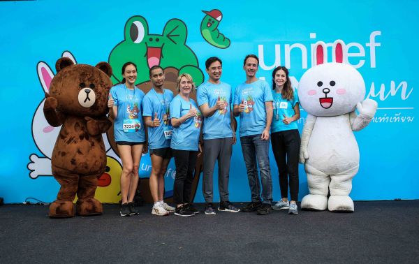 LINE นำเหล่าคาแรคเตอร์ พร้อมเทคโนโลยี LINE Beacon เพิ่มความสนุกในงาน “UNICEF LINE Run วิ่งเพื่อเด็กทุกคนได้มี #โอกาสที่เท่าเทียม” ณ สวนหลวง ร.9