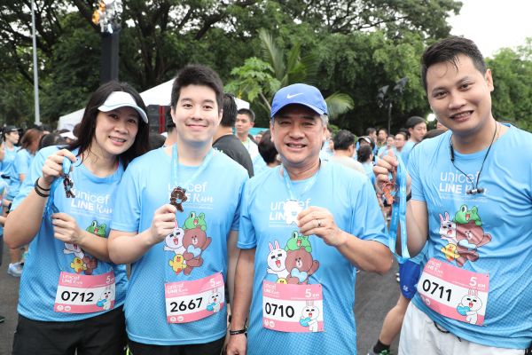 LINE นำเหล่าคาแรคเตอร์ พร้อมเทคโนโลยี LINE Beacon เพิ่มความสนุกในงาน “UNICEF LINE Run วิ่งเพื่อเด็กทุกคนได้มี #โอกาสที่เท่าเทียม” ณ สวนหลวง ร.9