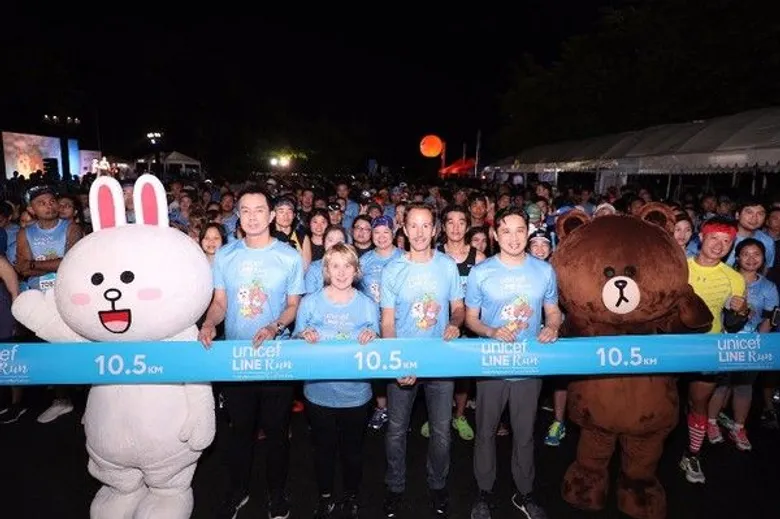 UNICEF LINE Run วิ่งเพื่อเด็กทุกคนได้มี #โอกาสที่เท่าเทียม งานวิ่งการกุศลครั้งประวัติศาสตร์ มีผู้ร่วมกิจกรรมมากกว่า 8,500 คน ณ สวนหลวง ร.9