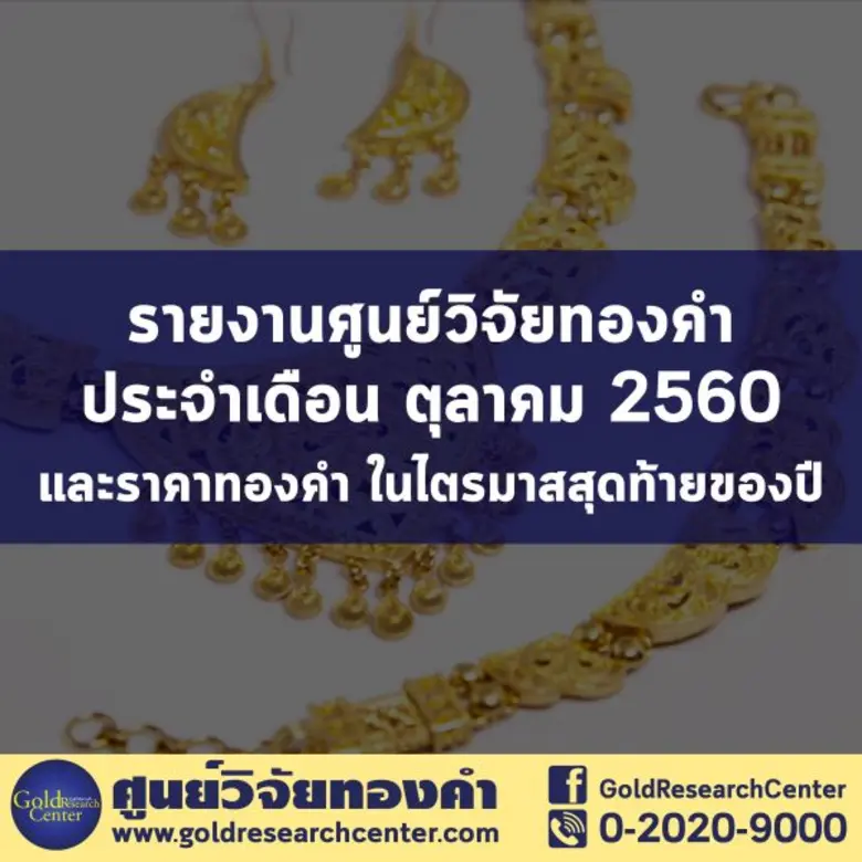 ดัชนีความเชื่อมั่นราคาทองคำในเดือนตุลาคม ...