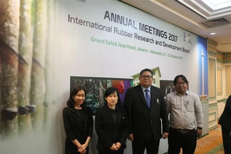 ผู้ว่าการการยางแห่งประเทศไทย เข้าร่วมประชุมประจำปี 2560 ของสภาวิจัยและพัฒนายางระหว่างประเทศ (IRRDB) ณ เมืองจาการ์ต้า ประเทศอินโดนีเซีย