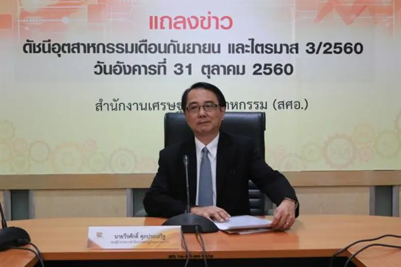 สำนักงานเศรษฐกิจอุตสาหกรรม (สศอ.) เผย ดัชนีผลผลิตอุ...