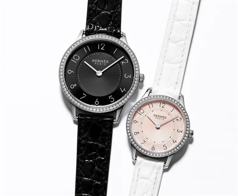 Hermes watch เรือนเวลารุ่น Slim d'Hermes Magnolia Noir