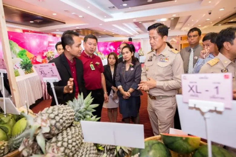 ตลาดสี่มุมเมืองร่วมงานตลาดน่าซื้อป้าทุม โชว์มาตรฐานสินค้าตลาดสี่มุมเมือง Q smm