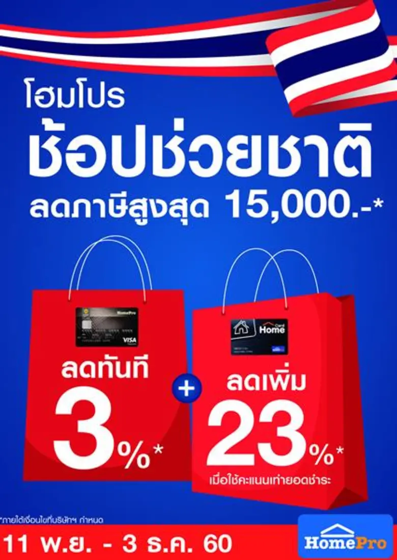 ""โฮมโปร"" จัดโปรโมชั่นตอบสนองนโยบายรัฐบา...