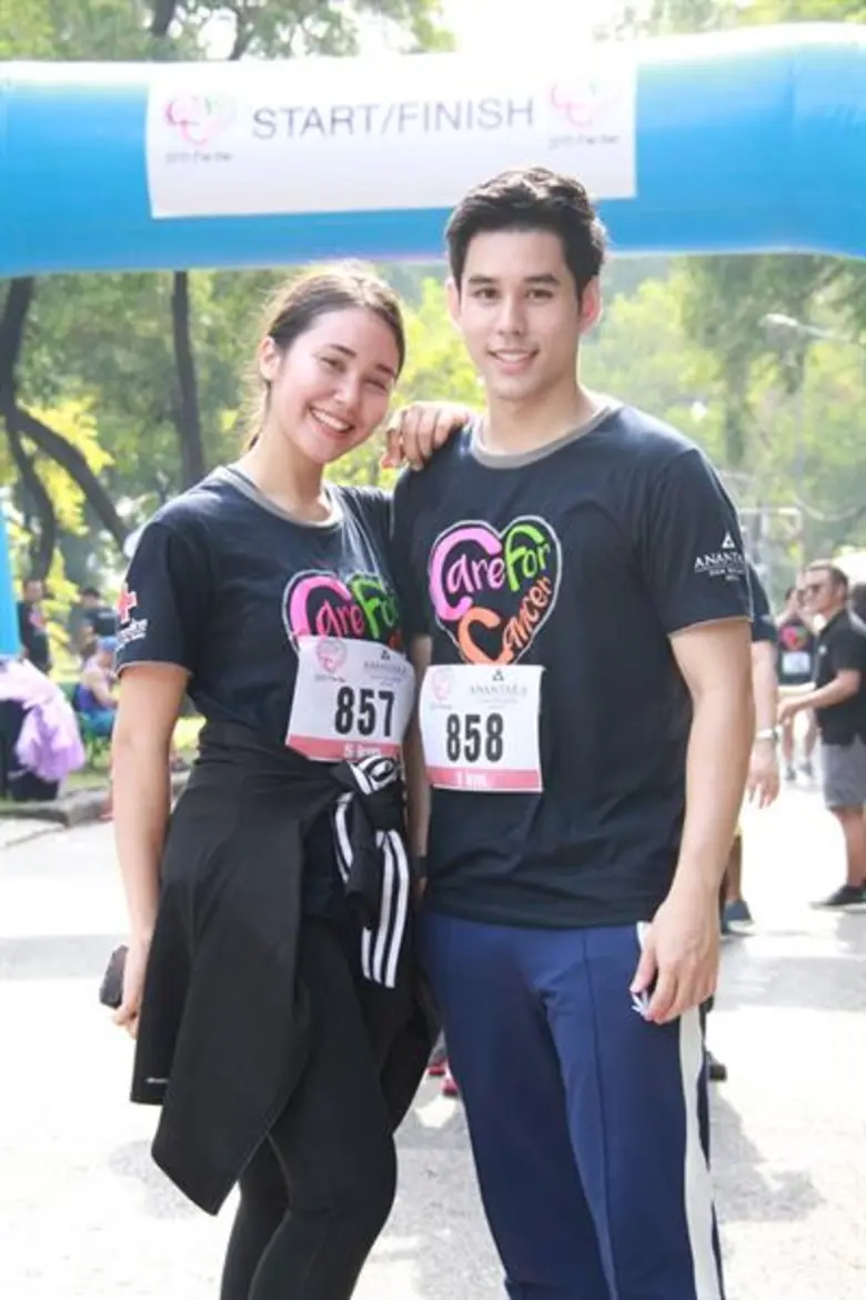 'อั๋น ชยพล – จาด้า อินโตร์เร’ พร้อมผู้ประกาศข่าวจากช่อง 7 สี ร่วมกิจกรรมวิ่งเพื่อการกุศล “แคร์ฟอร์แคนเซอร์” ณ สวนลุมพินี