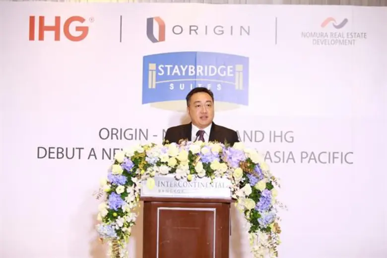 “ออริจิ้น” ดึงเชน IHG ผุดโรงแรม 3 แห่ง มูลค่า 7,500 ล้านบาท พร้อมผนึกโนมูระลุยแบรนด์ Staybridge Suites ครั้งแรกในเอเชียแปซิฟิก