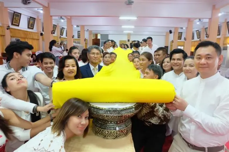 ทำบุญร่วมชาติ!!! “บูม-กีฟ” นำทีมศิลปินดาราจิตอาสา ร่วมงานบุญใหญ่ “ห่มผ้าพระธาตุ ถวายมหาสังฆทาน และรวมพลังศีล๕” จ.นครศรีธรรมราช