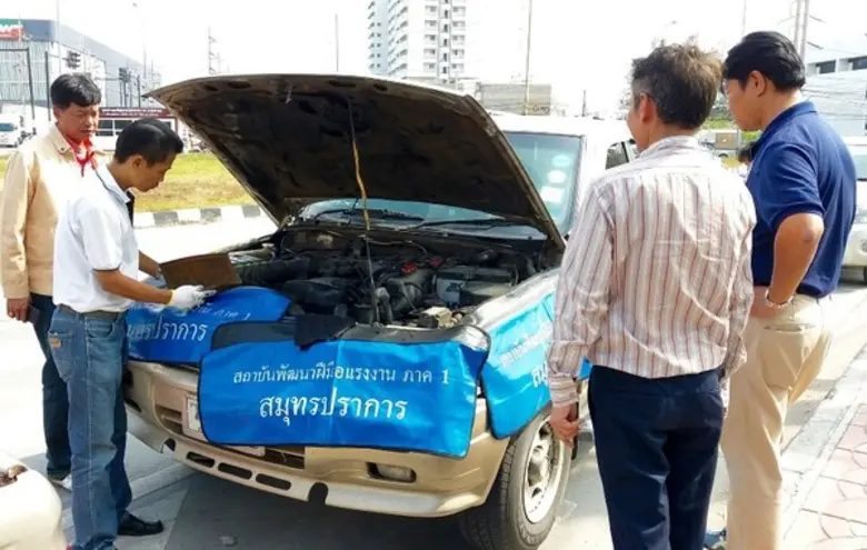 ก.แรงงาน ปลื้ม ปชช.ใช้บริการตรวจเช็คสภาพรถแล้วกว่า 2000 คัน