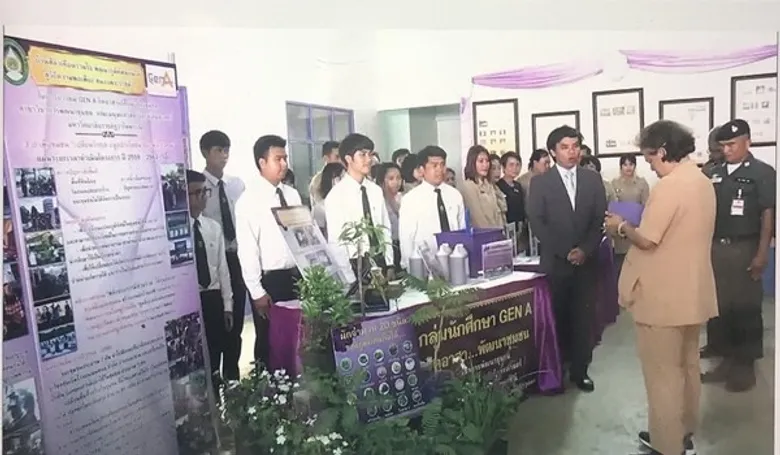 RBRU: นักศึกษา กลุ่ม GEN A ม.ราชภัฏรำไพพรรณี เข้าเฝ้ารับเสด็จถวายรายงานการดำเนินโครงการสู้วิกฤตขยะ น้ำเค็มดินเค็ม