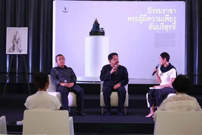 “แจง-ครูเงาะ”ร่วมงานมอบประติมากรรม “ธรรมราชาพระผู้มีความเพียรอันบริสุทธิ์”