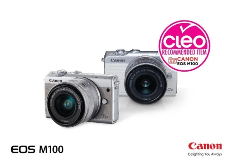 นิตยสารคลีโอ แนะนำกล้องแคนนอน EOS M100 ให้เป็นสุดยอด CLEO RECOMMENDED ITEM ในปี 2017