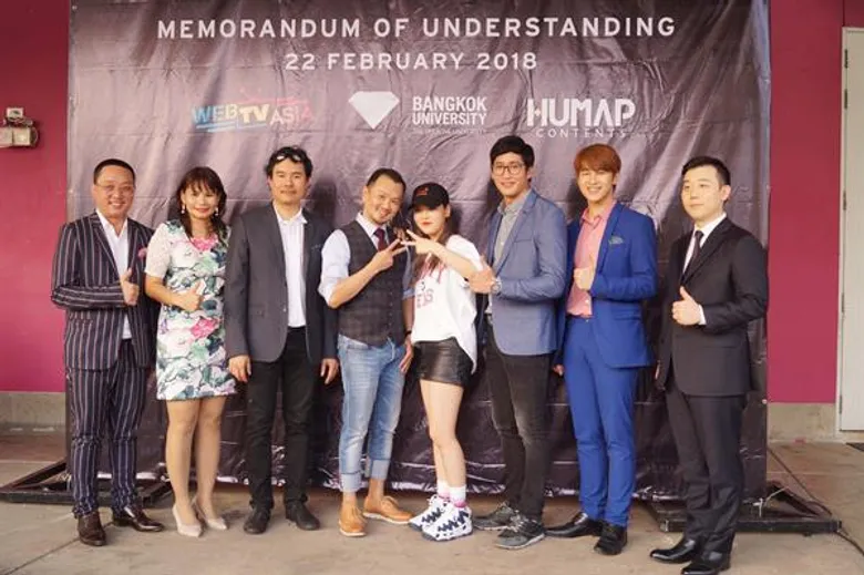 คณะนิเทศศาสตร์ มหาวิทยาลัยกรุงเทพ ผนึกกำลัง WebTVAsia และ HUMAP สร้างบัณฑิตพันธุ์ใหม่โกอินเตอร์ กับหลักสูตรนานาชาติ Innovative Media Production MOU Ceremony 22 February 2018 @Bangkok University