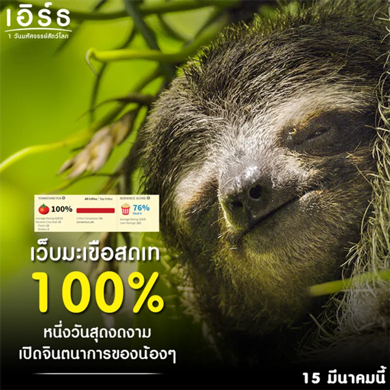earth : One Amazing Day เอิร์ธ 1 วันมหัศจรรย์สัตว์โลก กวาดคะแนนรีวิวเต็ม 100 โดนใจผู้ชมทุกเพศทุกวัย