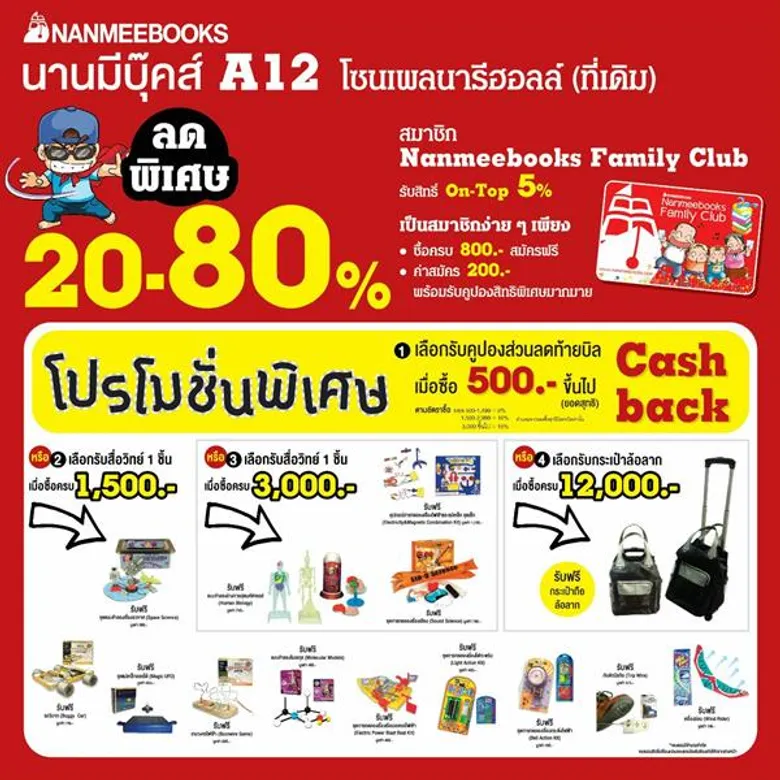 นานมีบุ๊คส์ ชวนเที่ยวงานสัปดาห์หนังสือแห่งชาติ ครั้งที่ 46 ยกขบวนหนังสือเต็มสูบ จัดโปร สุดคุ้ม ณ บู๊ท A12โซน Plenary Hall