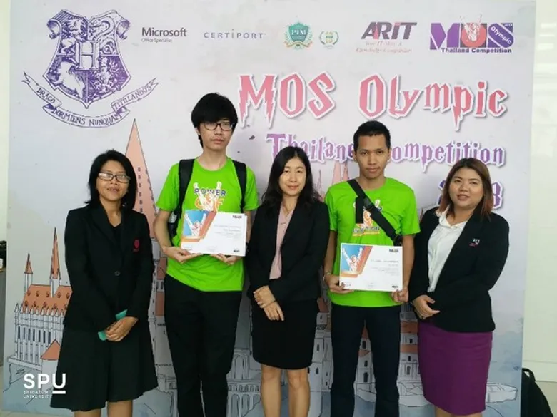 นักศึกษา คณะ ICT ม.ศรีปทุม คว้า 2 รางวัล การแข่งขัน MOS Olympic Thailand Competition 2018