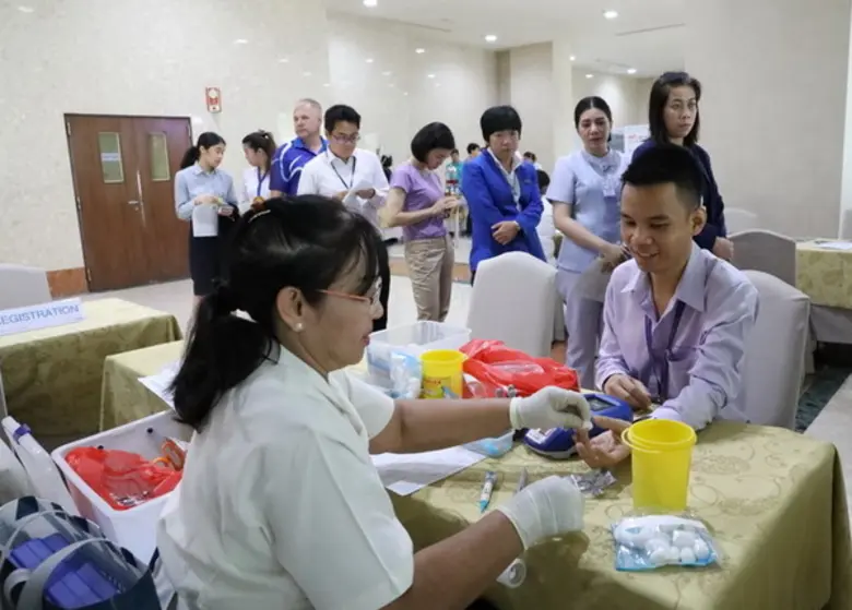 รพ.กรุงเทพพัทยา ร่วมกับรพ.สมเด็จพระบรมราชเทวี ณ ศรีราชา รับบริจาคโลหิตในโครงการ “พลังเลือดใหม่ เพื่อโลกใบนี้ ปี 10” ครั้งที่ 1