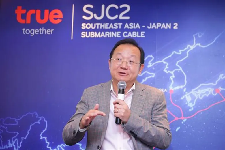 กลุ่มทรู ประกาศร่วมลงทุนโครงการเคเบิ้ลใต้น้ำสายใหม่ SJC2เสริมศักยภาพประเทศไทยให้เชื่อมต่อการสื่อสารระหว่างประเทศในอนาคตได้ดียิ่งขึ้น
