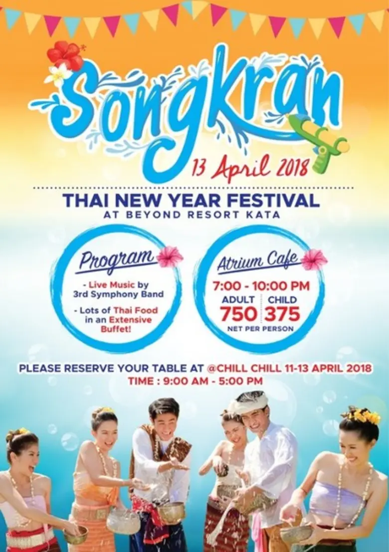 Celebrate Songkran with a family buffet at Beyond Resort Kata