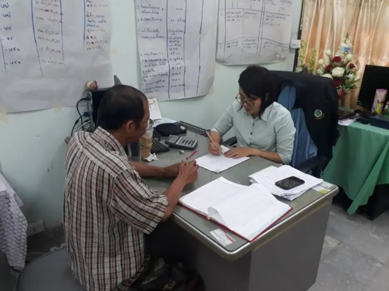 เกษตรอำเภอเขาย้อยขึ้นทะเบียนเกษตรกรผู้ปลูกข้าวนาปรัง ปี2561