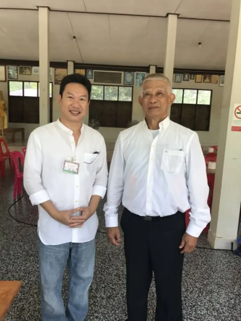 พลเรือเอกสมภพ ภูริเดช ให้การต้อนรับและถวายอาหารเพลแด่สามเณร ๖๕ รูป โดย ดร.หม่อมหลวงภัทรชาติ ประวิตร เป็นวิทยากรบรรยายเรื่องเขาคลังนอก เมืองประวัติศาสตร์ศรีเทพ อาณาจักรทวารวดี