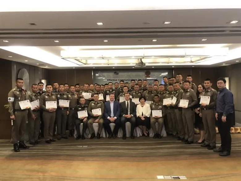 ภาพข่าว: ตำรวจสายงานจราจรในระดับ สารวัตร - รองผู้กำกับการ ร่วมอบรมกลยุทธ์การสื่อสารอย่างมีประสิทธิภาพเพื่อช่วยเสริมการบังคับใช้กฎหมาย