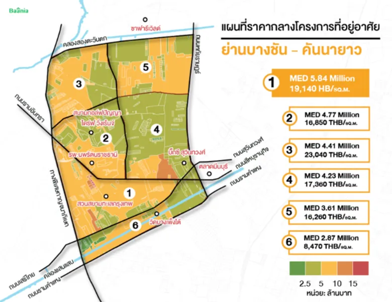 Baania เปิดผลสำรวจโครงการที่อยู่อาศัยย่านมีนบุรีช่วงบางชัน-คันนายาว ชี้รถไฟฟ้า 2 สายชมพู-ส้มเสริมศักยภาพทำเลอยู่อาศัยชานเมืองฝั่งตะวันออก