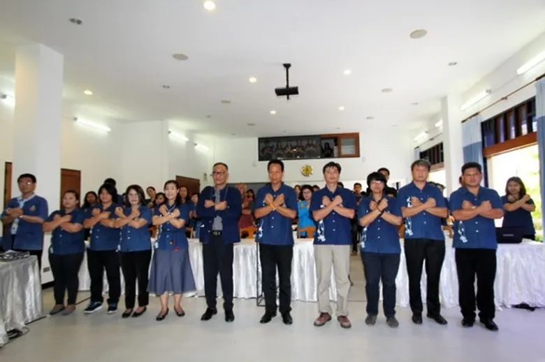 มอบนโยบายการบริหารงานเพื่อเข้าสู่การเปลี่ยนแปลงของผู้บริหารระดับสูงและประกาศเจตจำนงสุจริตของผู้บริหารและบุคลากร องค์การสวนพฤกษศาสตร์