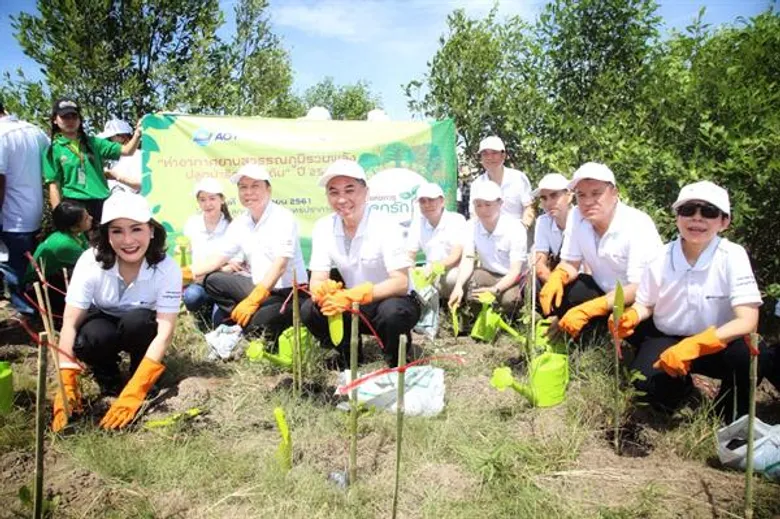 ท่าอากาศยานสุวรรณภูมิรวมพลังปลูกป่าคืนธรรมชาติให้ชุมชน