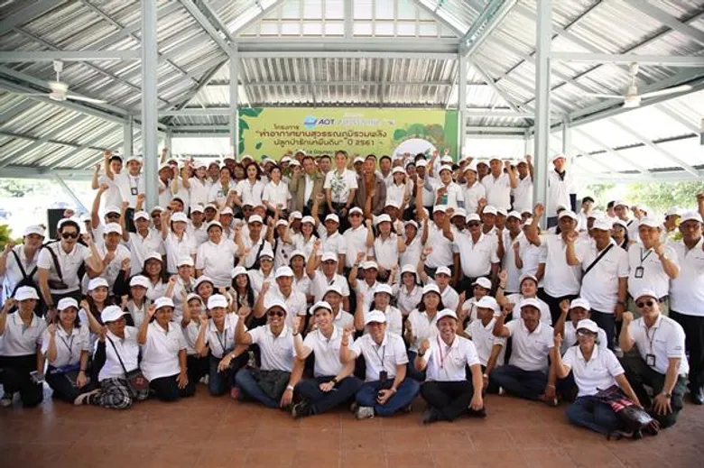 ท่าอากาศยานสุวรรณภูมิรวมพลังปลูกป่าคืนธรรมชาติให้ชุมชน