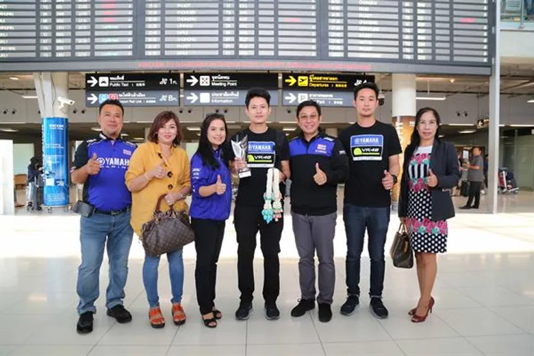 ยามาฮ่าต้อนรับฮีโร่นักบิดไทย แสตมป์ - อภิวัฒน์ กลับเมืองไทย หลังคว้าอันดับ 3 ศึกชิงแชมป์โลกรายการ CEV Moto3