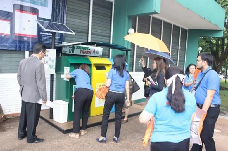 มข.ปลื้ม ภาครัฐ เอกชน สนใจนำระบบ ถังขยะอัจริยะ ม.ขอนแก่นไปขยายผลบริหารจัดการขยะ ในองค์กร ช่วยลดผลกระทบสิ่งแวดล้อม