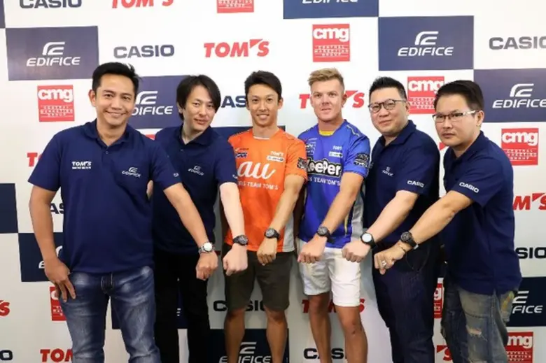 CASIO EDIFICE ร่วมกับ TOM’s Racing Team ออกแบบนาฬิกาลิมิเต็ดอิดิชั่น EDIFICE EQS-900TMS เผยโฉมครั้งแรกในประเทศไทยสุดยิ่งใหญ่ ในสนามแข่ง Chang Super GT Race 2018