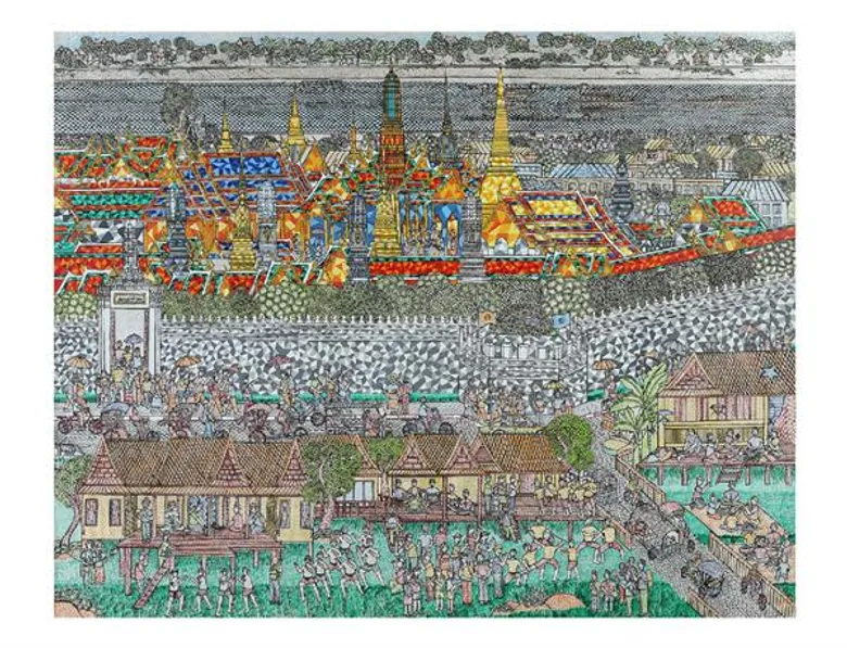 พระเจ้าวรวงศ์เธอ พระองค์เจ้าโสมสวลี พระวรราชาทินัดดามาตุ เสด็จไปประทานรางวัลแก่ผู้ชนะการประกวดและทรงเปิดนิทรรศการศิลปกรรม ปตท. ครั้งที่ 33
