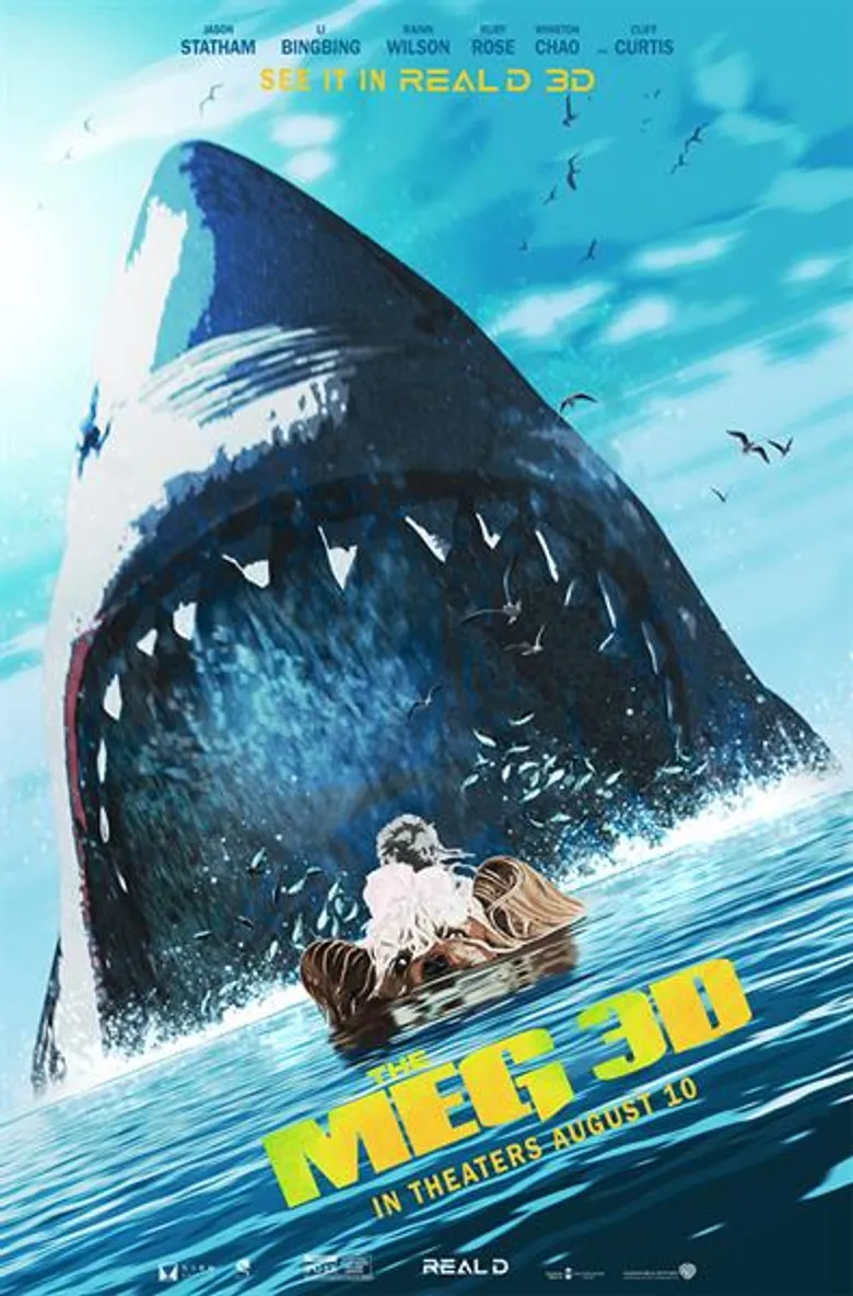 The Meg ปล่อย 2 โปสเตอร์แฟนอาร์ตสุดเอ็กซ์คลูซีฟ ฉบับ Real D และ IMAX