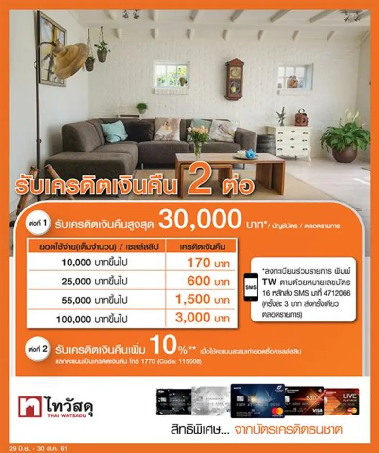 ลูกค้าบัตรเครดิตธนาคารธนชาต ไม่กลัวฝน!! ซ...