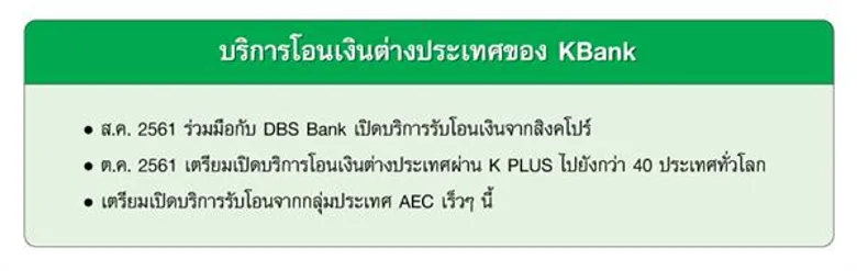 กสิกรไทย เปิดแนวรุกบริการโอนเงินข้ามประเทศ ตั้งเป้าหมายมูลค่าธุรกรรมโอนเงินขาเข้าและขาออกรวม 500,000 ล้านบาทต่อปี