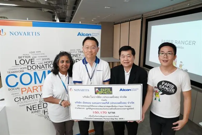 Photo Release: Novartis partners with Alcon to support the Paper Ranger Project in Thailand