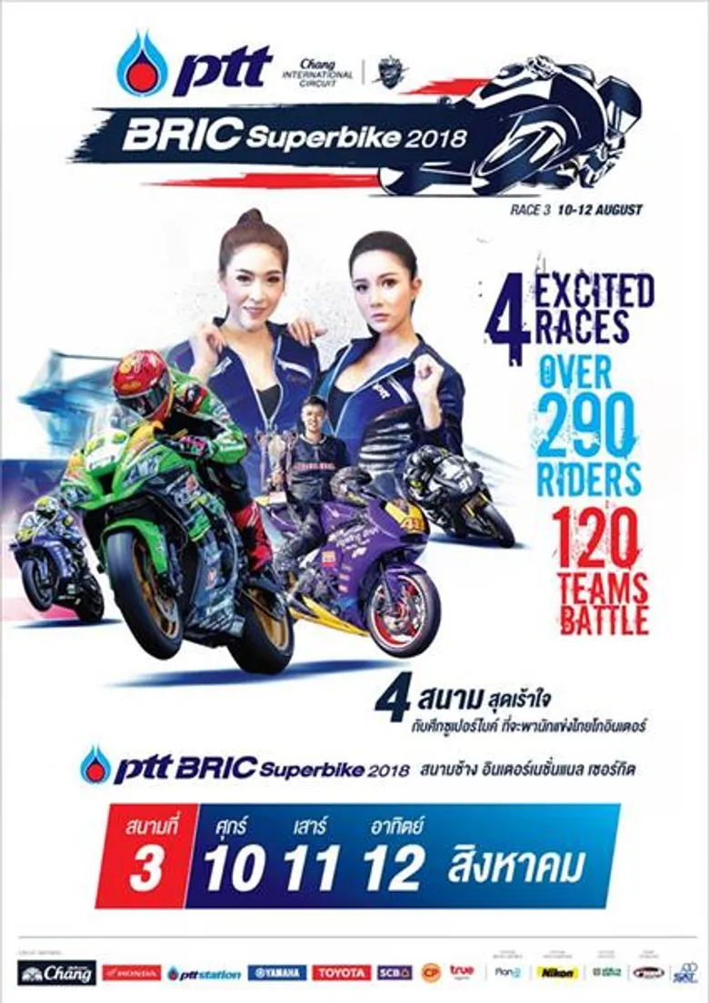 พีทีที บีอาร์ไอซี ซูเปอร์ไบค์ 2018 ลุ้นโค้งสุดท้าย “ฐิติพงศ์” นำฝูงวันแรกก่อนชิงชัยอาทิตย์นี้