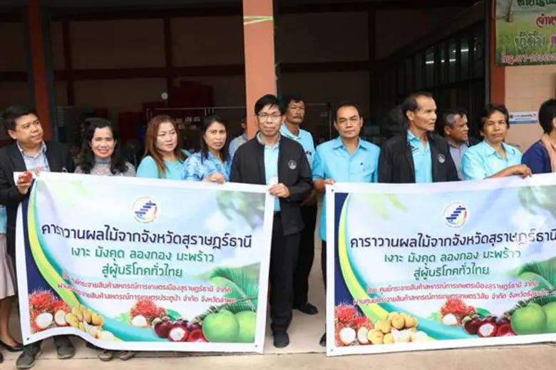 สหกรณ์การเกษตรเมืองสุราษฎร์ธานี จำกัด ปล่อยคาราวานเงาะนาสาร กระจายผลไม้คุณภาพสู่ผู้บริโภคภาคเหนือและอีสาน