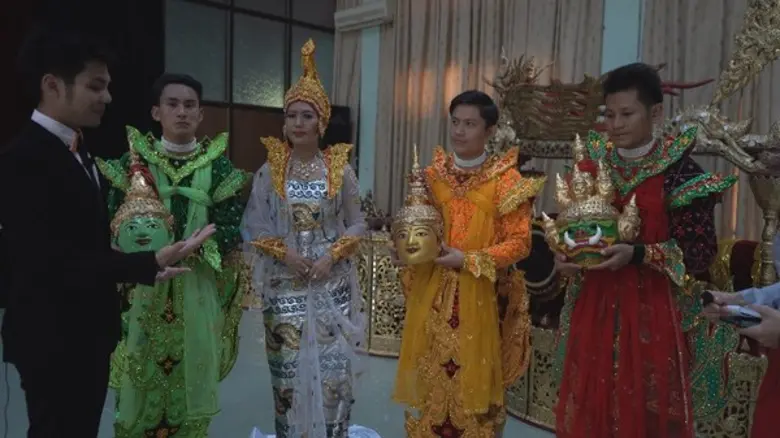 ที่ประเทศเมียนมา เมื่อเดือนสิงหาคม61 ในภาพคณะทำงานบ...