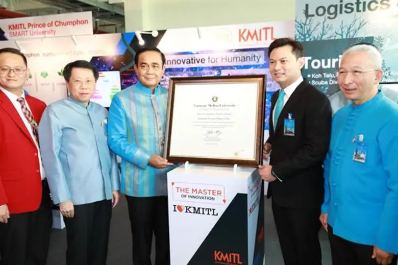 สจล. เปิดทัพนวัตกรรมงานวิจัยเพื่อสังคม รับ ครม.สัญจร ภาคใต้ ตอกย้ำความสำเร็จ ผลผลิตภาคการศึกษาพัฒนาภาคชุมชน พร้อมตั้งเป้า 2564 วิทยาเขตชุมพรฯ เป็นสถาบันด้านการเกษตร เทคโนโลยี อาหารและพลังงาน อันดับ 1 ของภาคใต้