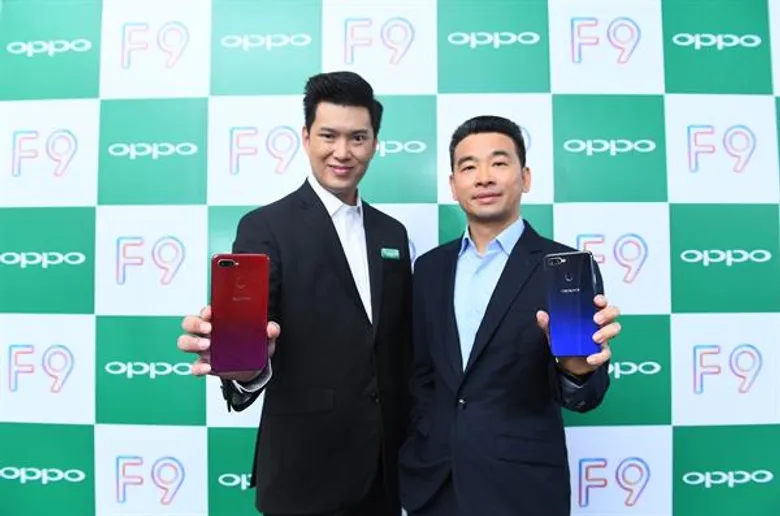 ออปโป้ ขึ้นแท่นเบอร์ 2 ตลาดสมาร์ทโฟนไทยไตรมาส 2 ปี 61 เปิดตัว OPPO F9 สมาร์ทโฟนใหม่ดีไซน์ล้ำ สเปคแรง เน้นย้ำความเป็นผู้นำนวัตกรรมเทคโนโลยี และดีไซน์ปฏิวัติวงการ