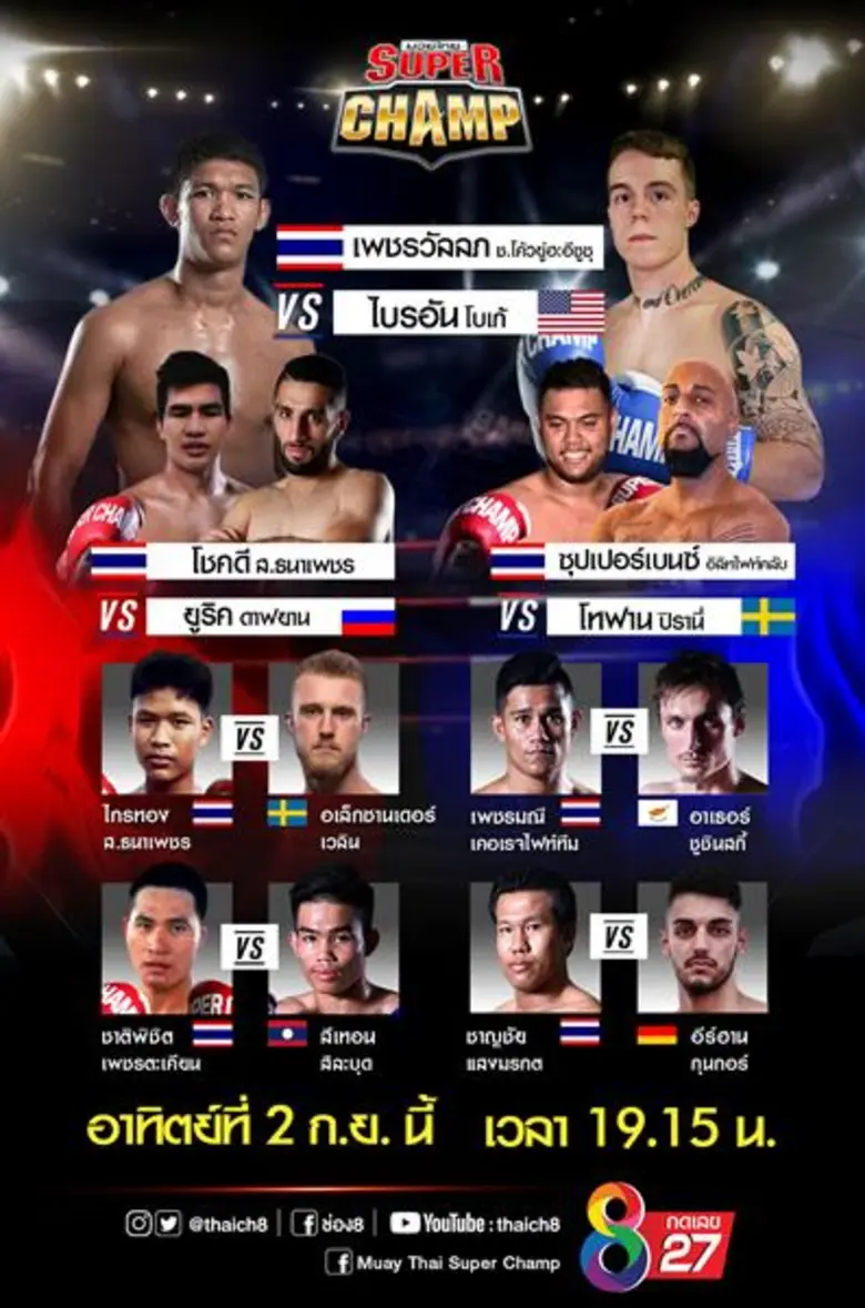 ยักษ์ไทยชนยักษ์ต่างชาติ ช่อง 8 "มวยไทยซุป...