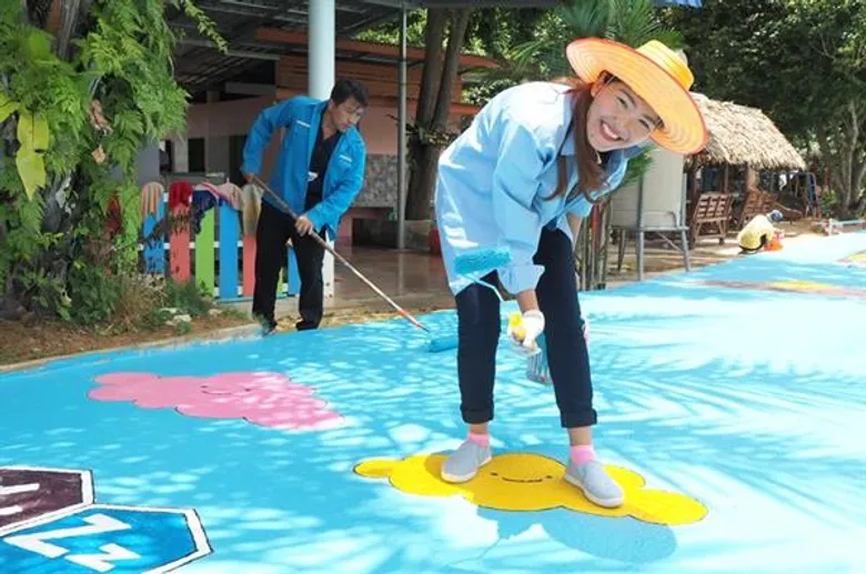 “ท่าเรือประจวบ” จัดกิจกรรม CSR - เปิดโลกเรียนรู้ “ร่วมแรงแปรงสี ปี 5”