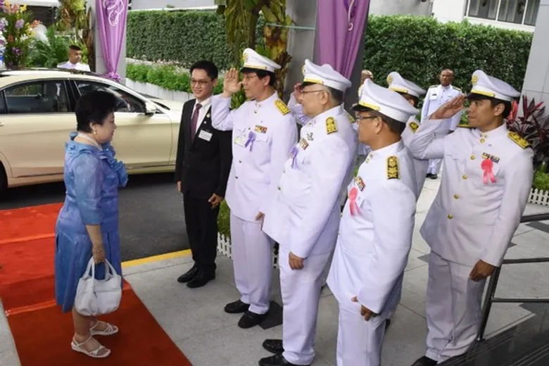 พระเจ้าวรวงศ์เธอ พระองค์เจ้าโสมสวลี พระวรราชาทินัดดามาตุ เสด็จไปทรงสดับพระธรรมเทศนาเทศน์มหาชาติเวสสันดรชาดก กัณฑ์กุมาร ในโครงการ “เทศน์มหาชาติ เพื่ออาคารศูนย์การแพทย์ราชวิถี