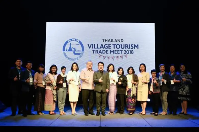 ททท. เปิดงาน Thailand Village Tourism Trade Meet 2018 เปิดตัว 54 ชุมชนท่องเที่ยวเมืองรอง โชว์ศักยภาพร่วมประชุมเจรจาธุรกิจกับบริษัททัวร์ เอเยนซี่ท่องเที่ยวออนไลน์และองค์กรเอกชนกว่า 100 ราย ร่วมต่อยอดการตลาดท่องเที่ยวชุมชนเมืองรอง