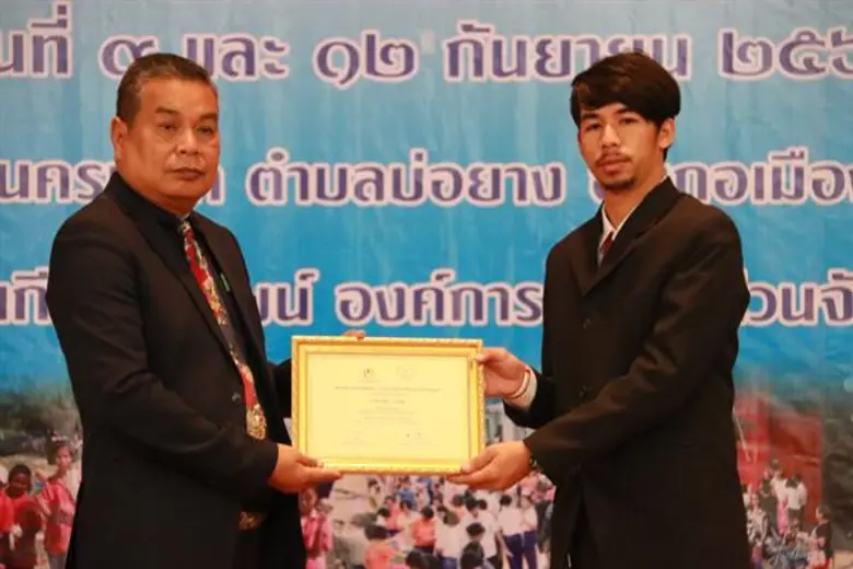 8 ผู้นำ นศ. มรภ.สงขลา พาเหรดรับรางวัลเยาวชนดีเด่นองค์กรท้องถิ่นดึงคนรุ่นใหม่โชว์ศักยภาพ-สร้างภาวะผู้นำ
