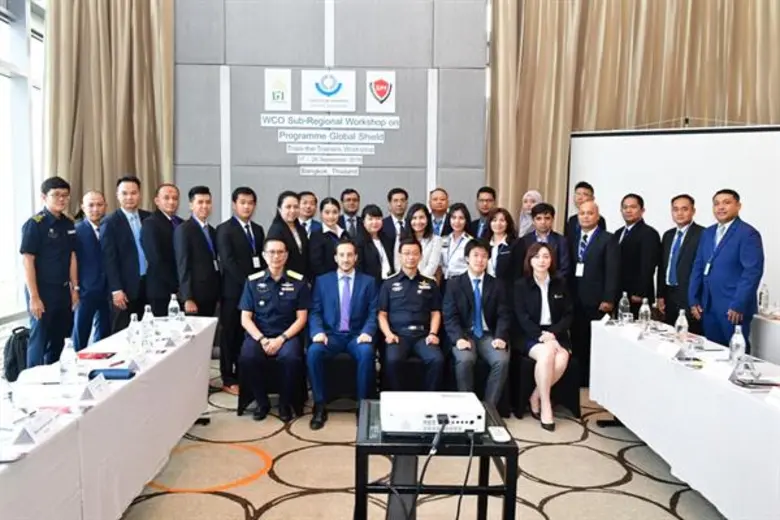 พิธีเปิดการฝึกอบรมเชิงปฏิบัติการ WCO Sub-Regional Train the Trainers Workshop on Programme Global Shield (PGS)