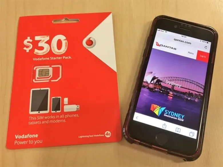 แควนตัสมอบซิมการ์ด Vodafone ฟรี เมื่อซื้อตั๋วโดยสารไปเรียนต่อที่ออสเตรเลีย